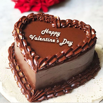 "Heart shape chocolate cake - 1kg - Click here to View more details about this Product